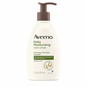 Aveeno Active Naturals Daily Moisturizing Lotion, Fragrance Free, 12 fl oz 8 Pack Bundle