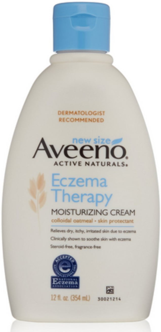 Aveeno Active Naturals Eczema Therapy Moisturizing Cream, 12 oz (Pack of 6)