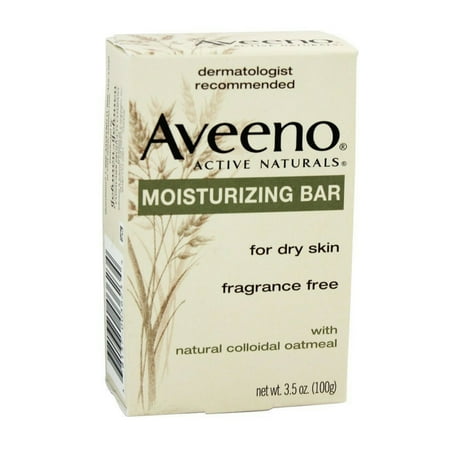 Aveeno Active Naturals Moisturizing Bar, 3.5 Oz., Pack of 2