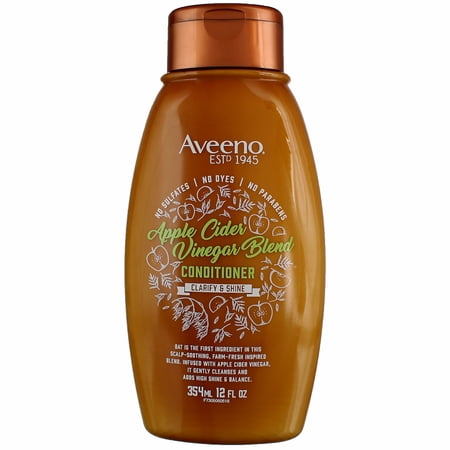 Aveeno Apple Cider Vinegar Blend Clarify And Shine Conditioner, 12 fl oz
