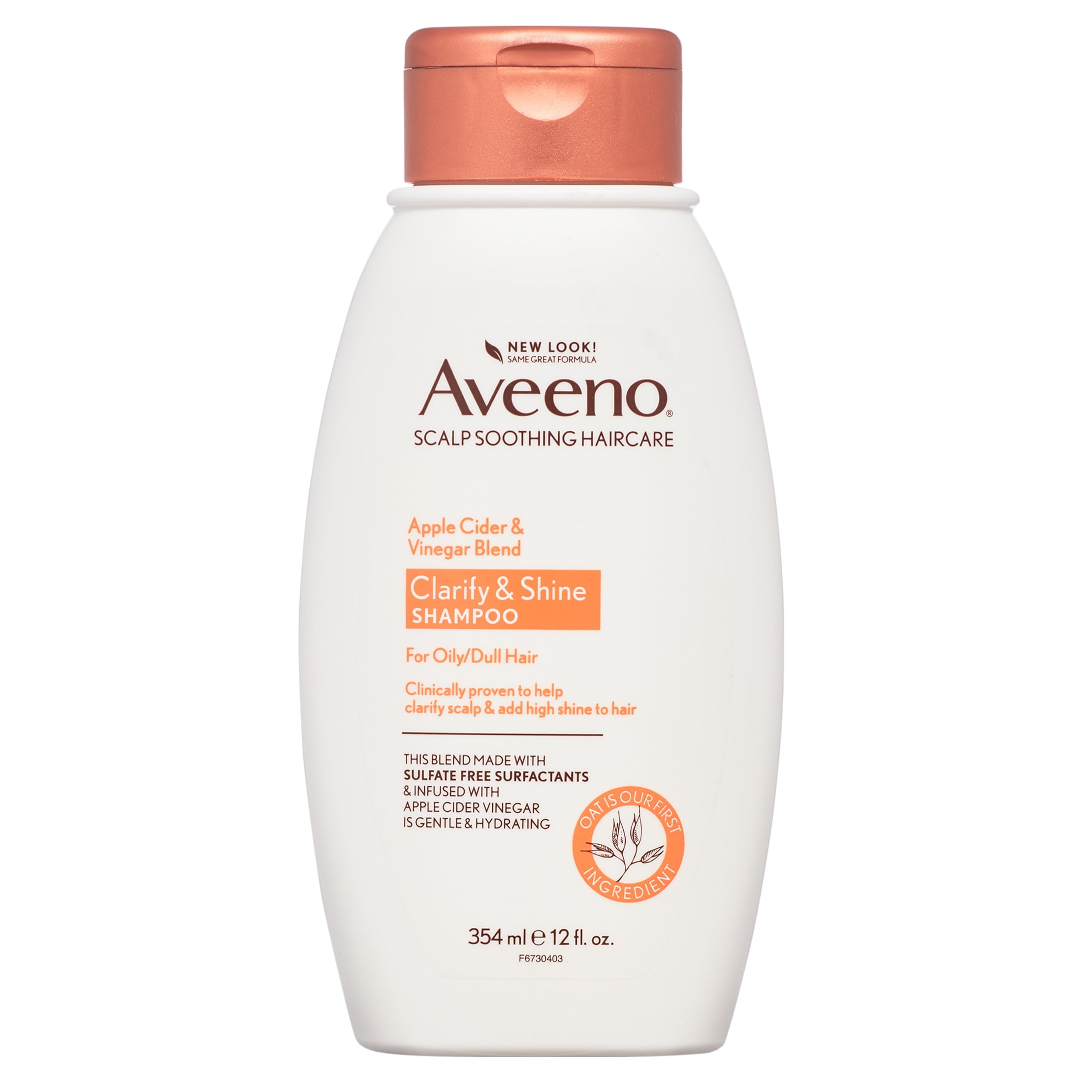 Aveeno Apple Cider Vinegar Clarifying Shampoo, Shine Enhancing, 12 fl oz