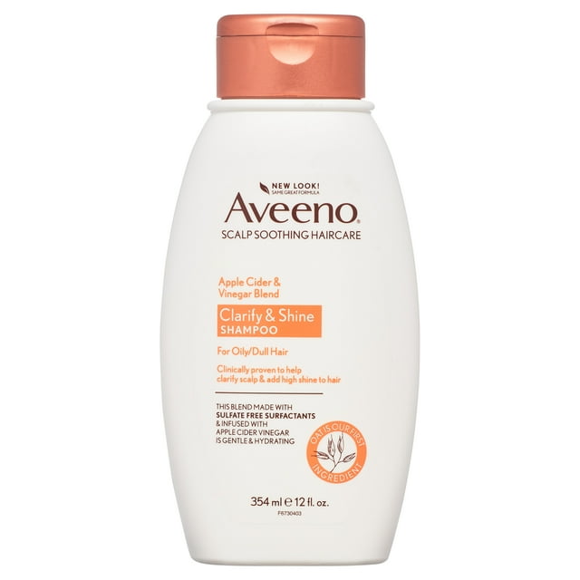Aveeno Apple Cider Vinegar Clarifying Shampoo, Shine Enhancing, 12 fl