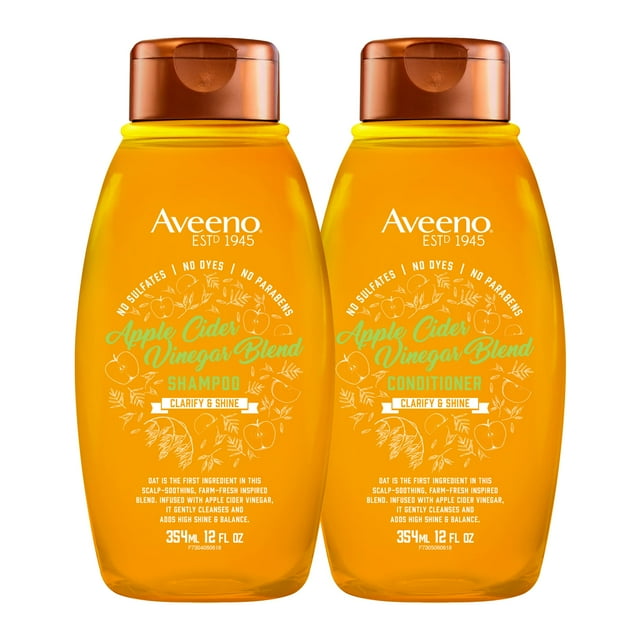 Aveeno Apple Cider Vinegar Shampoo + Conditioner Achieve Balance