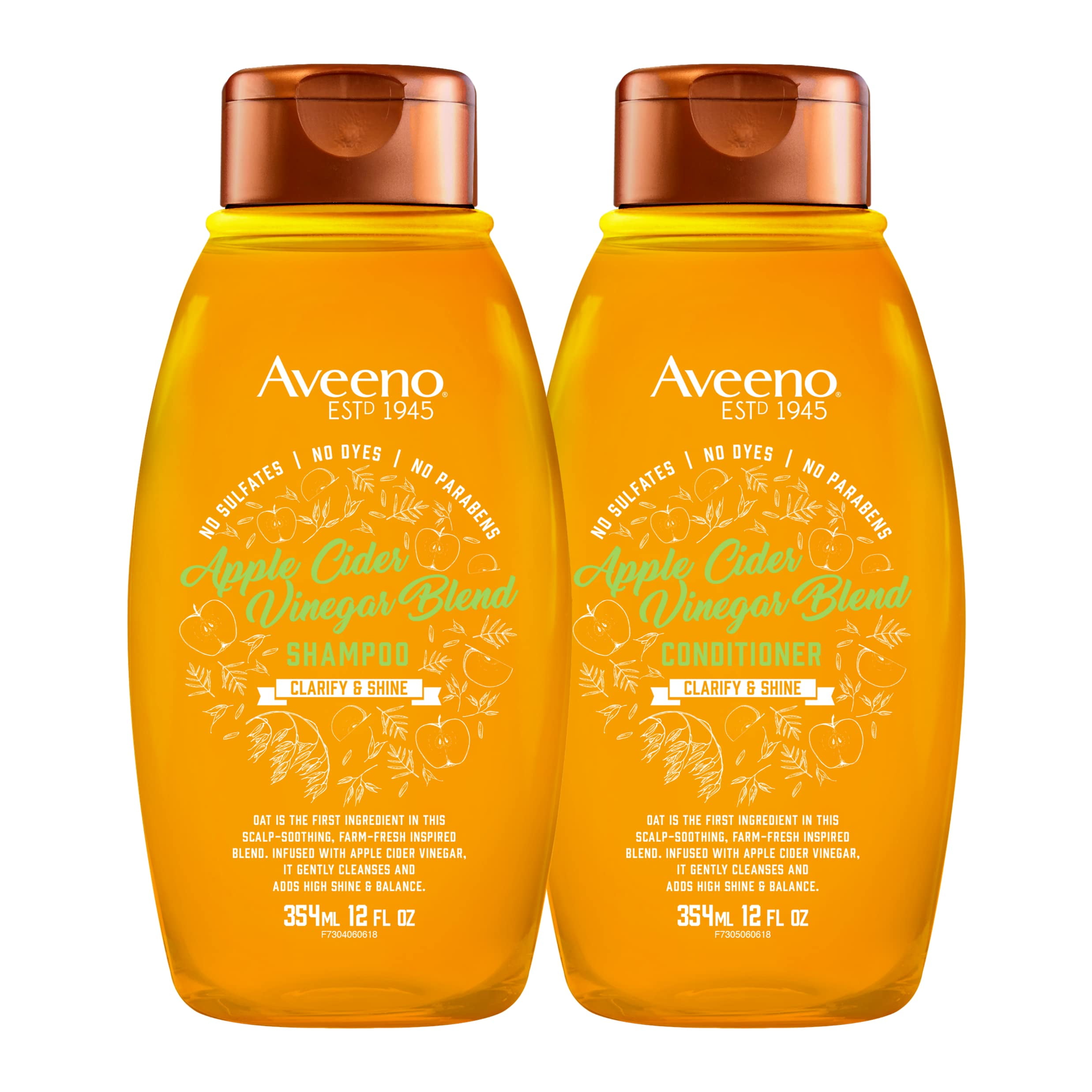 Aveeno Apple Cider Vinegar Shampoo + Conditioner Achieve Balance