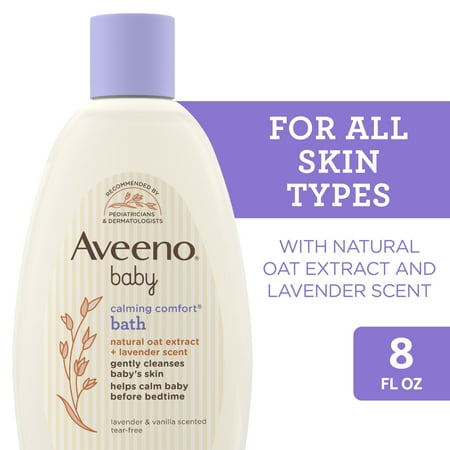 Aveeno Baby Calming Comfort Bath & Body Wash, Lavender & Vanilla, 8 fl oz