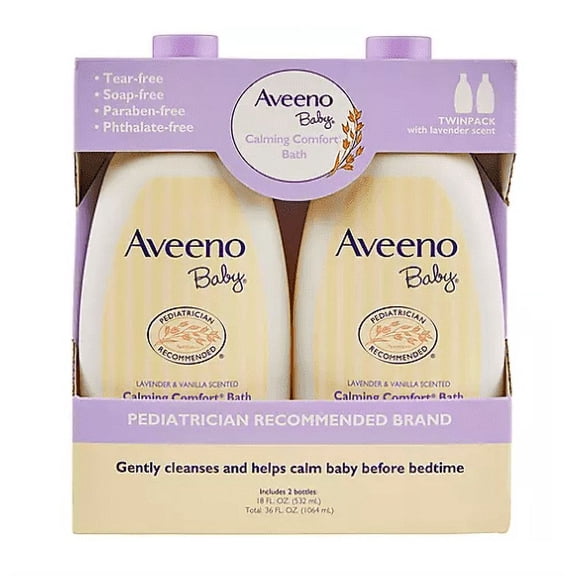 Aveeno Baby Calming Comfort Bath Wash (18 fl. oz., 2 pk.)