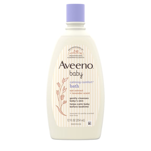 Aveeno Baby Calming Comfort Bath & Wash, Lavender & Vanilla, 12 fl. oz
