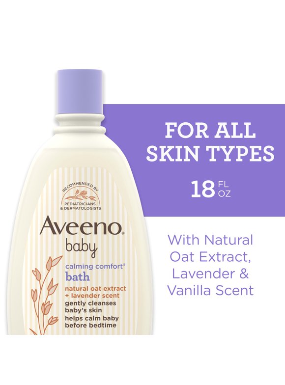 Bagnoschiuma Lenitivo Aveeno Baby - 532 Ml - Con Lavanda E Vaniglia - Senza Lacrime E Senza Sapone
