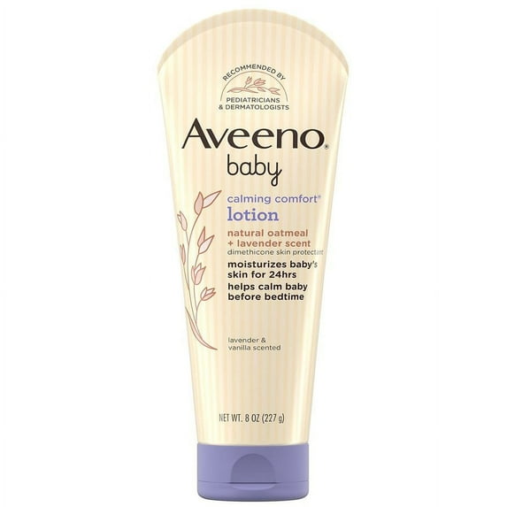Aveeno Baby Calming Comfort Moisturizing Lotion with Lavender, Vanilla and Natural Oatmeal, 8 fl. oz