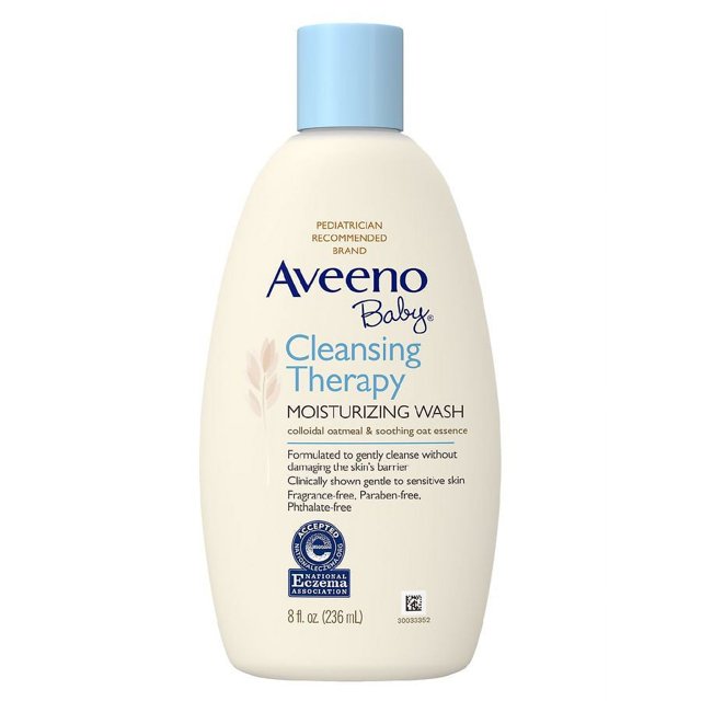 Aveeno Baby Cleansing Therapy Moisturizing Body Wash FragranceFree 8.0