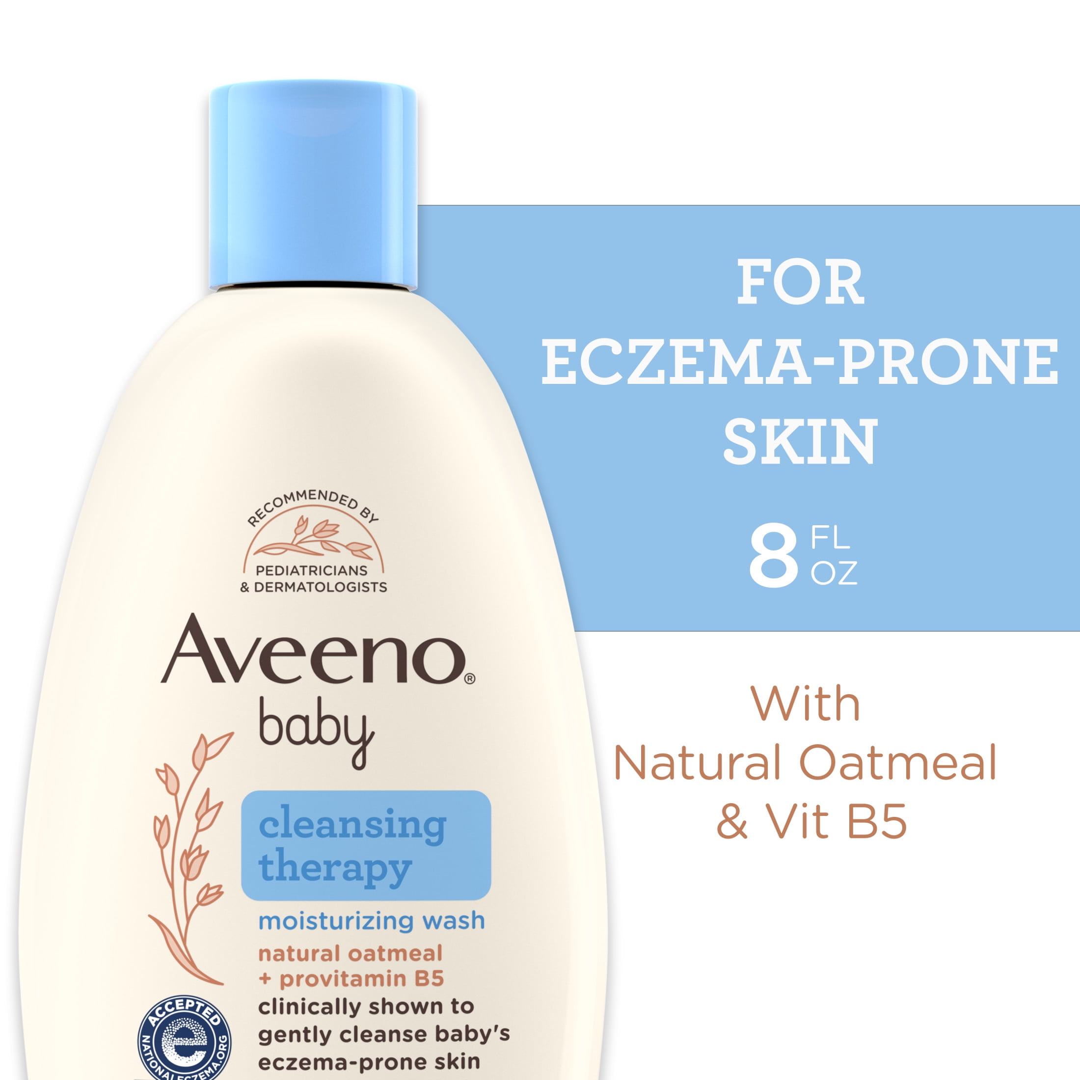 Aveeno Baby Cleansing Therapy Moisturizing Wash, Natural Oatmeal, 8 oz