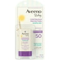 thumbnail image 1 of Aveeno Baby Continuous Protection Sensitive Skin Mineral Sunscreen Stick with Broad Spectrum SPF 50 Protection for Face & Body, 0.47 oz 1 Ea (Pack of 3), 1 of 2