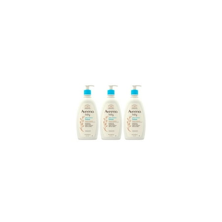 Aveeno Baby Daily Moisture Lotion, Colloidal Oatmeal, 3 x 18 fl. oz
