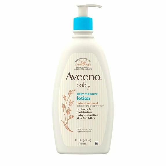 Aveeno Baby Daily Moisture Lotion w/ Natural Colloidal Oatmeal 12oz, 8-Pack
