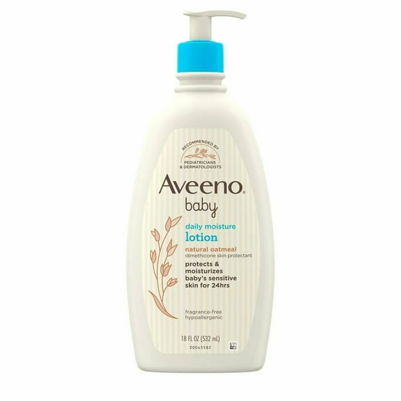 Aveeno Baby Daily Moisture Lotion w/ Natural Colloidal Oatmeal 12oz, 8-Pack