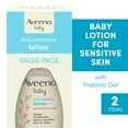 thumbnail image 1 of Aveeno Baby Daily Moisture Lotion with Nourishing Oat, 2 x 12 fl. oz, 1 of 9