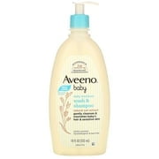 Aveeno, Baby, Daily Moisture Wash Shampoo, Lightly Scented, 18 fl oz (532 ml)