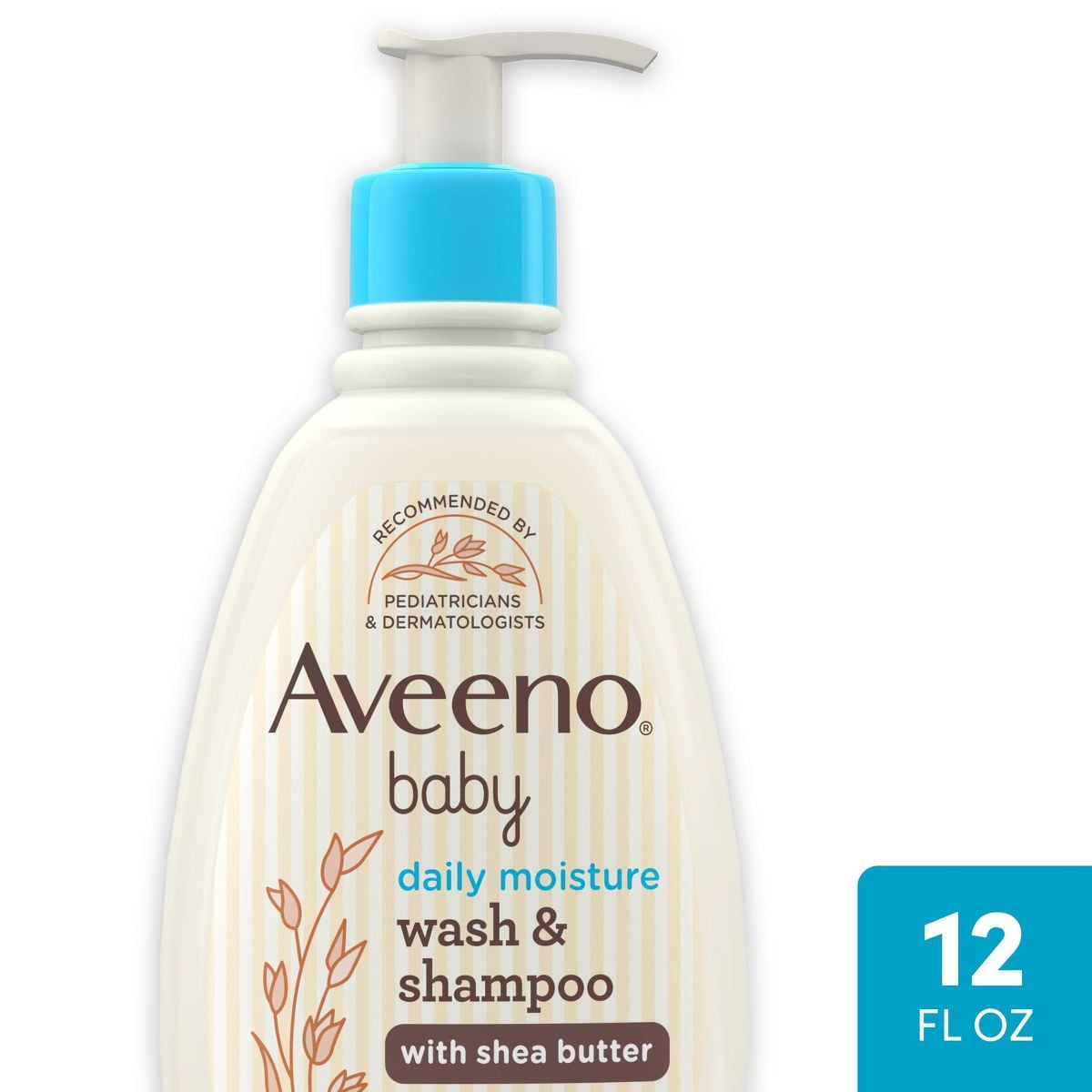 Aveeno Baby Daily Moisturizing 2in1 Wash Shampoo with Shea Butter Oat