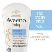 Aveeno Baby Eczema Therapy Moisturizing Body Lotion Cream, Natural Oatmeal, 7.3 oz