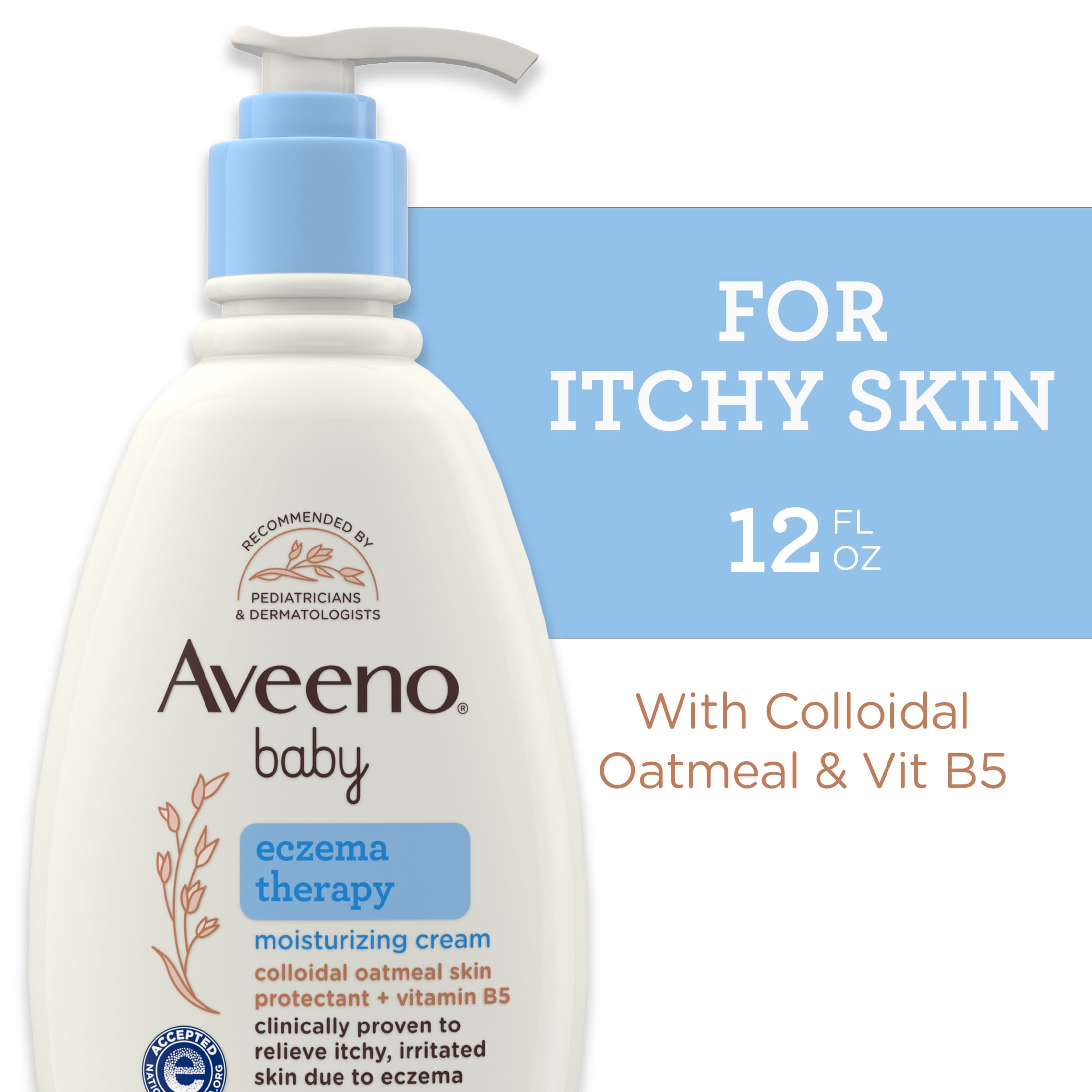 Aveeno Baby Eczema Therapy Moisturizing Cream with Oatmeal, 12 fl. oz 