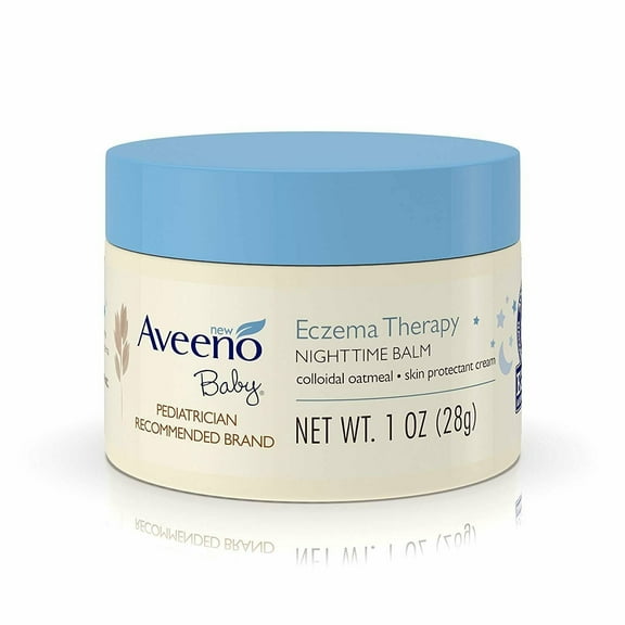 Aveeno Baby Eczema Therapy Nighttime Balm 1 Ounce Pack of 2