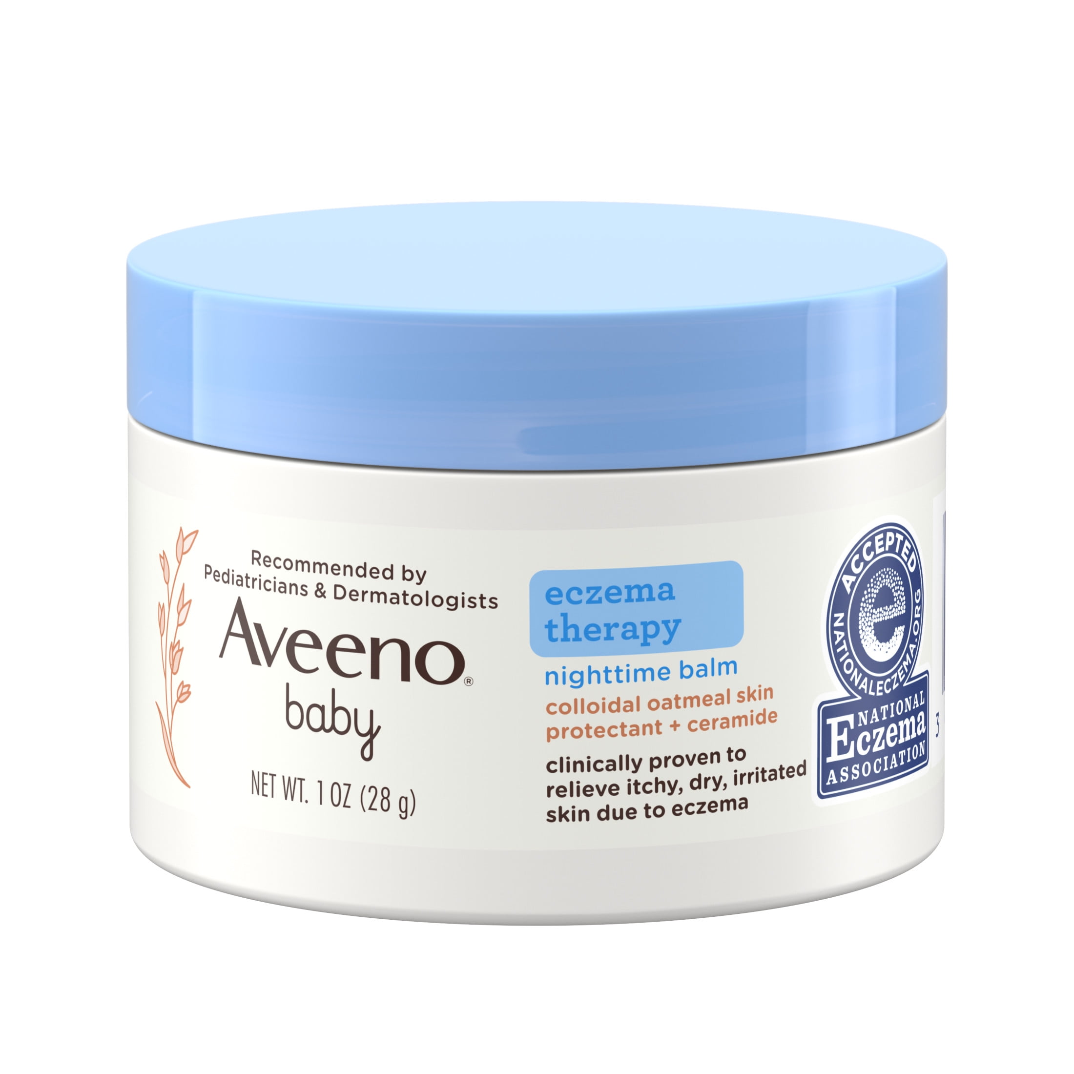 Aveeno Baby Eczema Therapy Nighttime Balm, Travel Size, 1 oz