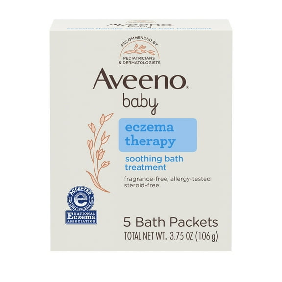 Aveeno Baby Eczema Therapy Soothing Bath Treatment, 5 Count