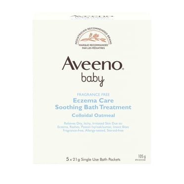 Aveeno Baby Eczema Therapy Soothing Bath Treatment, Oatmeal, 5 Count