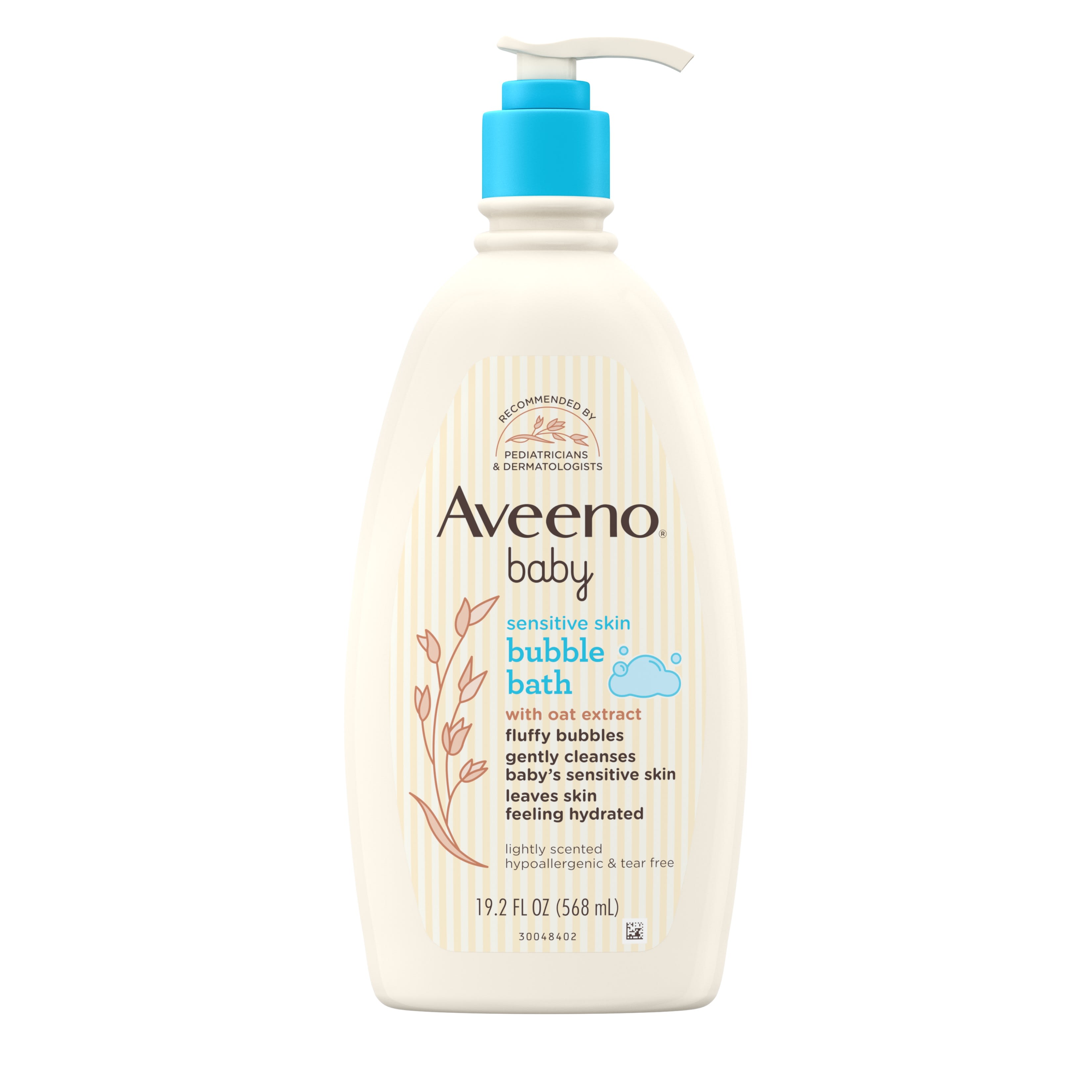 Aveeno Baby Sensitive Skin Bubble Bath with Oat Extract, 19.2 fl. Oz - image 1 of 16