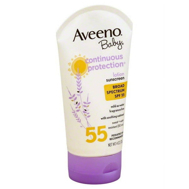 Aveeno Baby Sunscreen Lotion SPF 55 4 oz Walmart