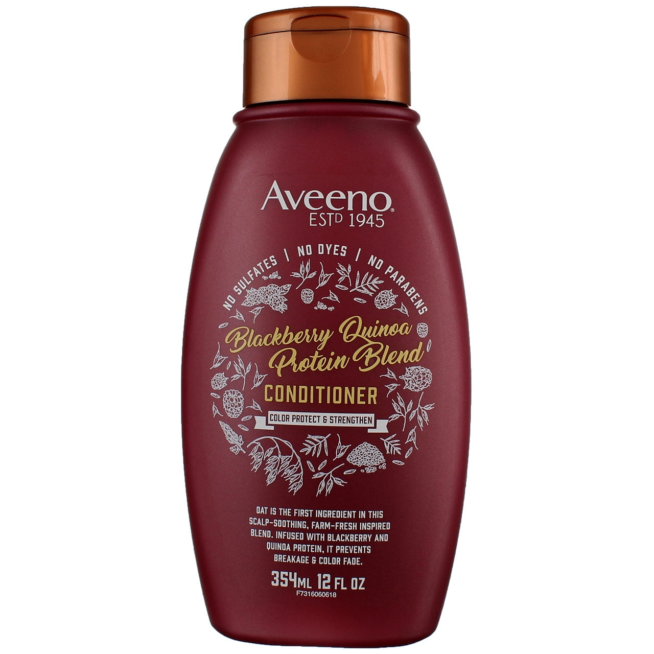Aveeno Blackberry Quinoa Protein Blend Conditioner, 12 oz (Pack of 2)