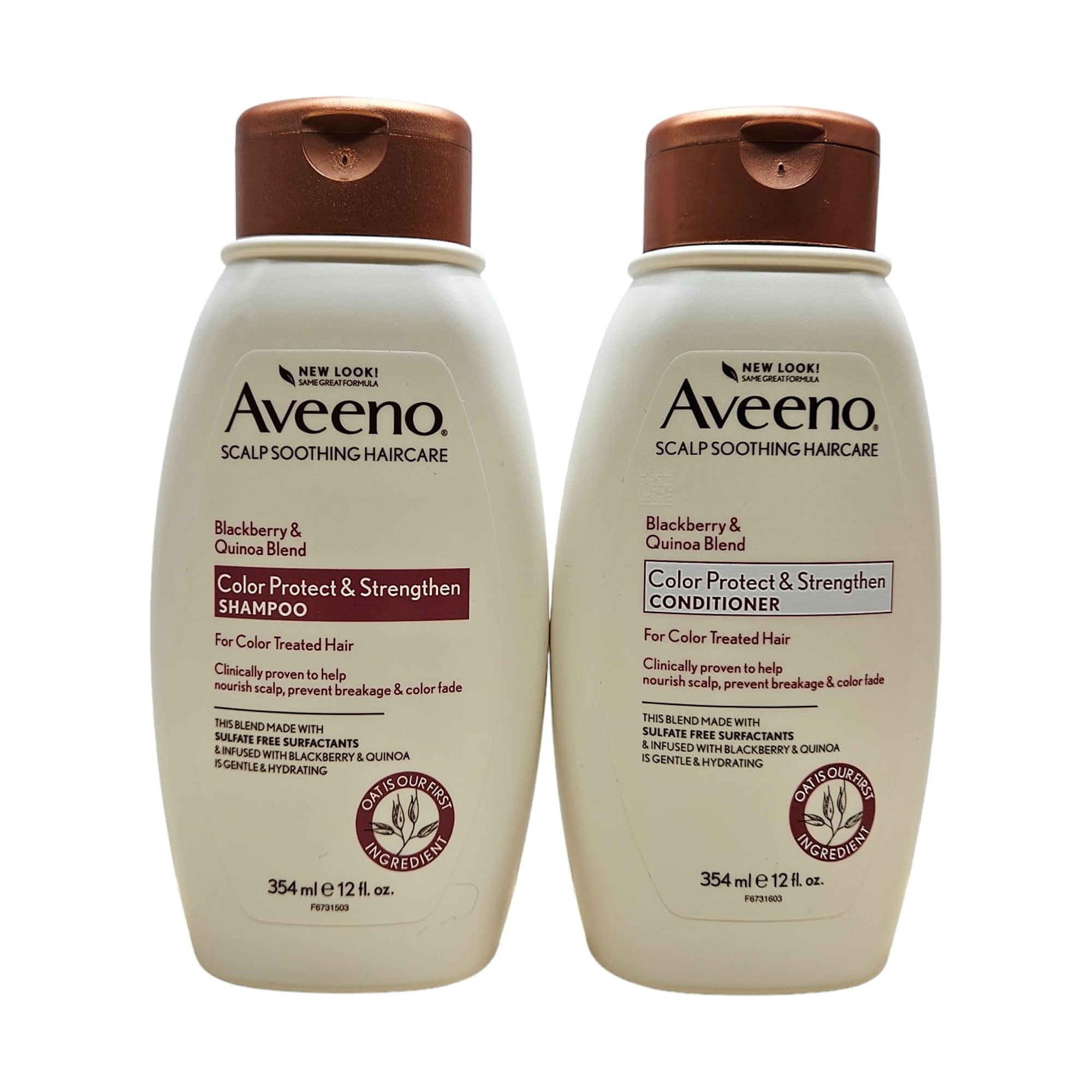 Aveeno Blackberry & Quinoa Strengthening Shampoo & Conditioner for