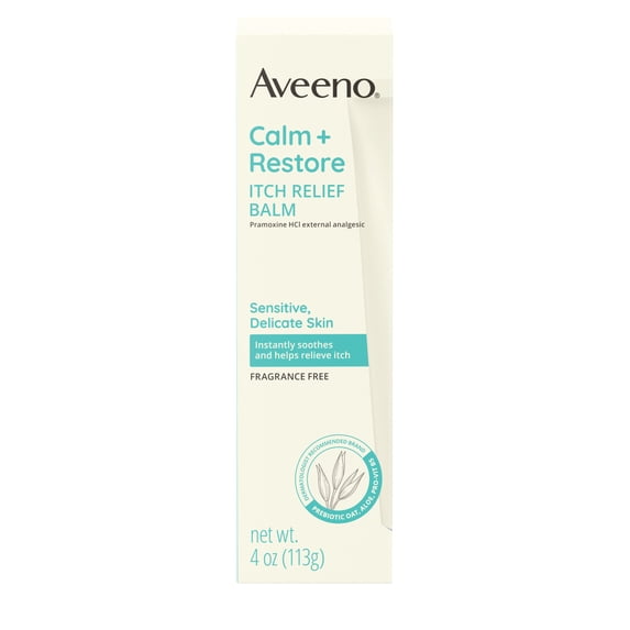 Aveeno Calm + Restore Itch Relief Balm for Sensitive Skin, 4 oz