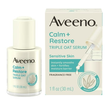 Aveeno Calm   Restore Triple Oat Sensitive Skin Face Serum, 1 fl. oz