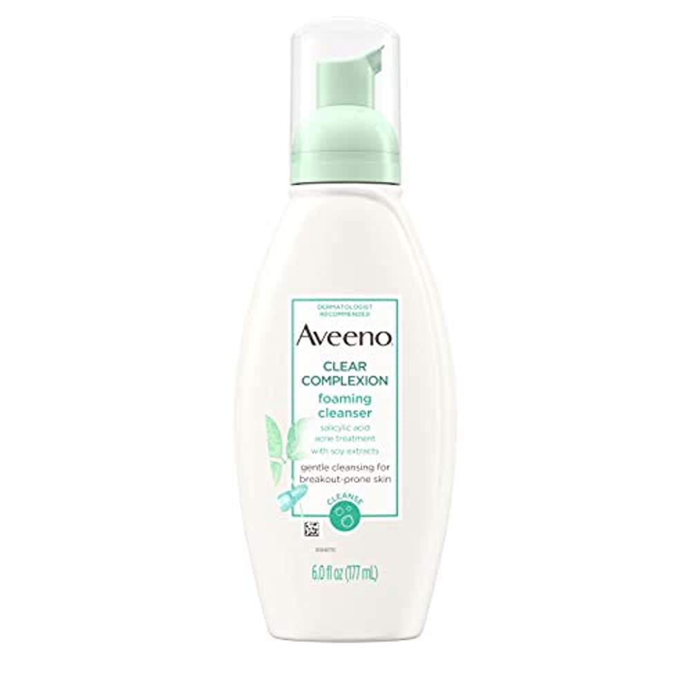 Aveeno Clear Complexion Foaming Facial Cleanser Scentless 6 Fl Oz