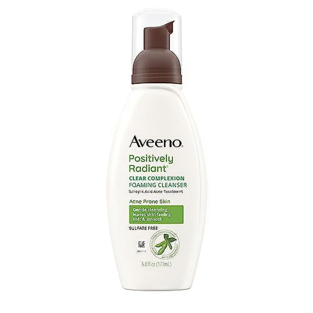 Aveeno Clear Complexion Foaming OilFree Facial Cleanser with Soy