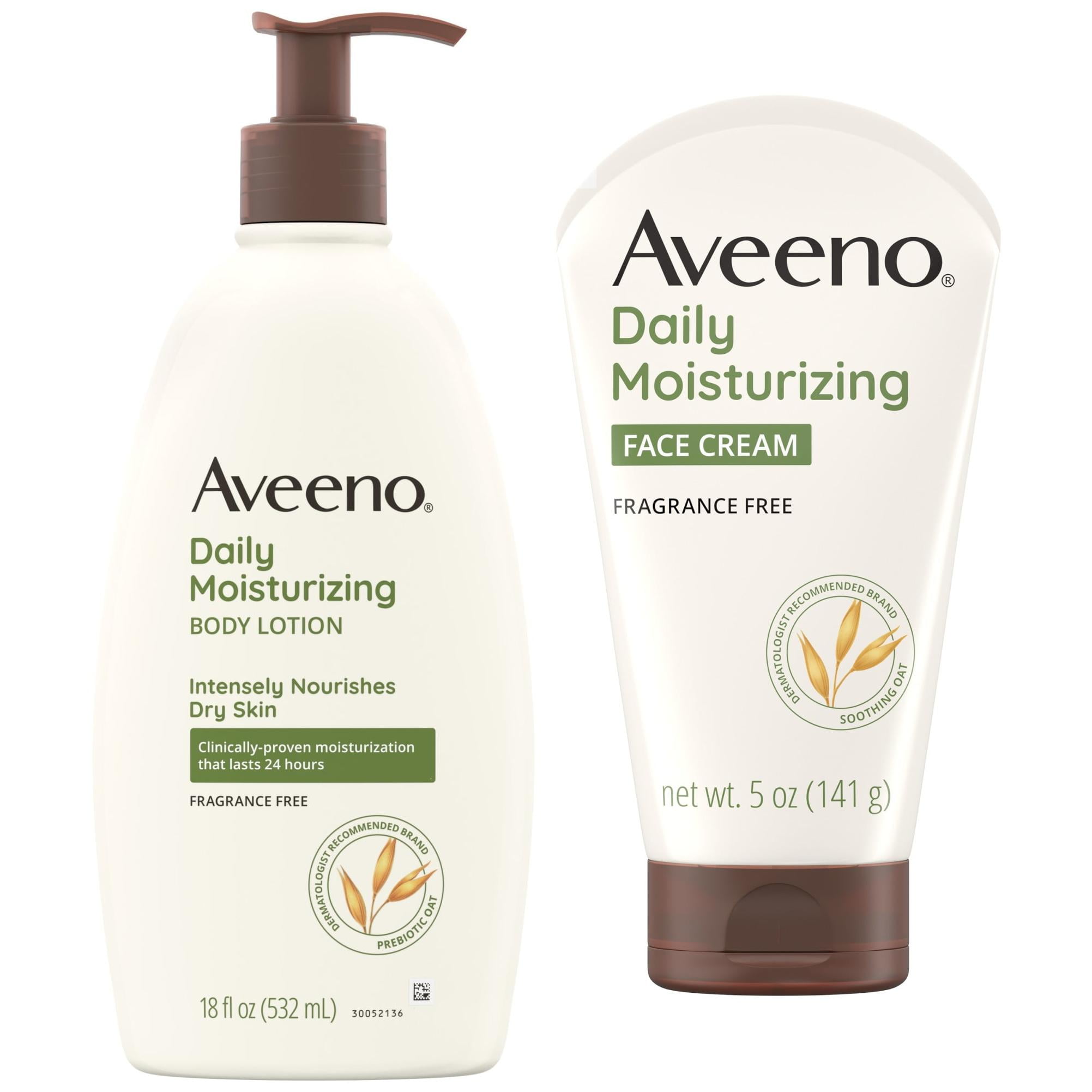 Aveeno Daily Moisture Face + Body Lotion Bundle