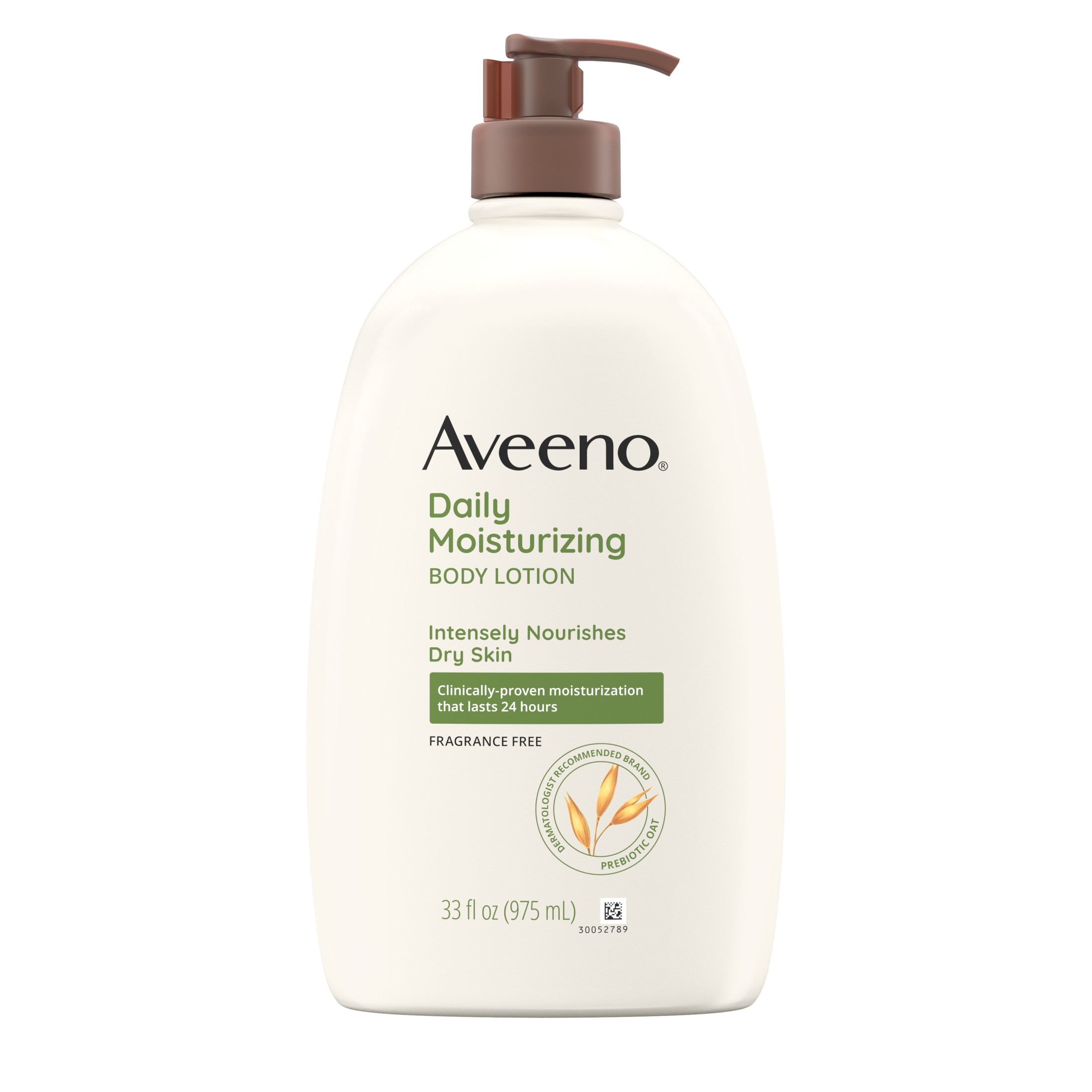 Aveeno Daily Moisturizing Body Lotion and Facial Moisturizer for Face, Body and Dry Skin, 33 oz