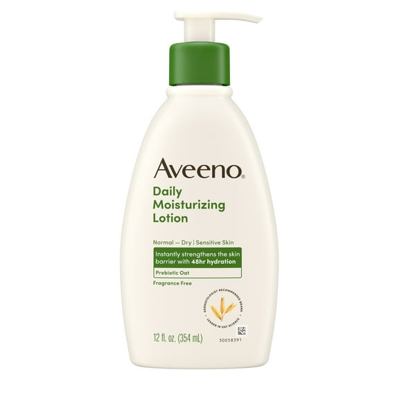 Aveeno Daily Moisturizing Body Lotion with Oat for Dry Skin, 12 fl. oz