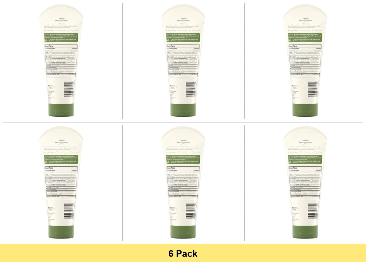 Aveeno Daily Moisturizing Body Lotion with Oat for Dry Skin, 8 fl oz - 6 Pack