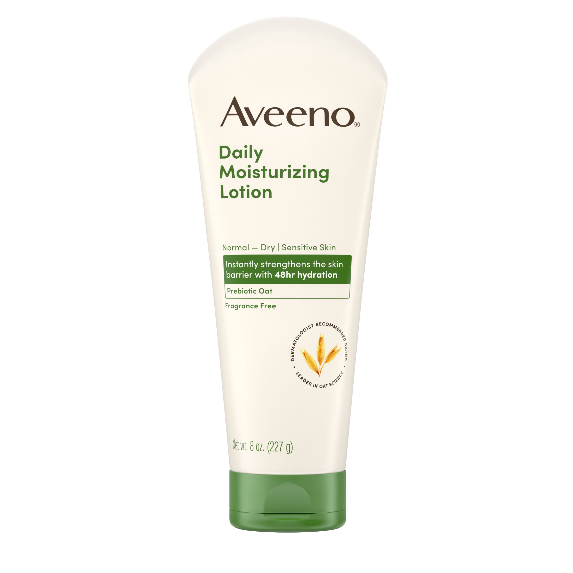 Aveeno Daily Moisturizing Body Lotion, Fragrance-Free, 8 Fl oz