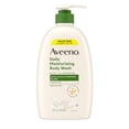thumbnail image 1 of Aveeno Daily Moisturizing Body Wash, Body Wash For Dry Skin With Soothing Oat, Creamy Shower Cleanser, Gentle, Soap-Free And Dye-Free, Lightly Scented Body Wash, 33 Fl Oz, 1 of 6