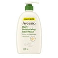thumbnail image 1 of Aveeno Daily Moisturizing Soap, Dry Skin Body Wash and Scrub with Prebiotic Oat, 33 fl oz, 1 of 11