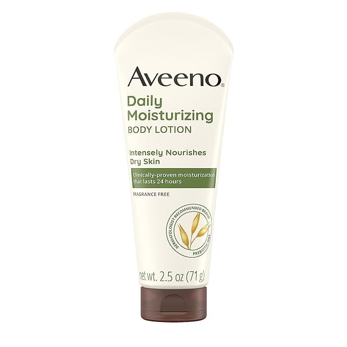 Aveeno Daily Moisturizing Body Lotion Fragrance Free, 2.5 Oz.