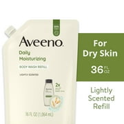 Aveeno Daily Moisturizing Body Wash + Prebiotic Oat Refill, 36 fl. oz