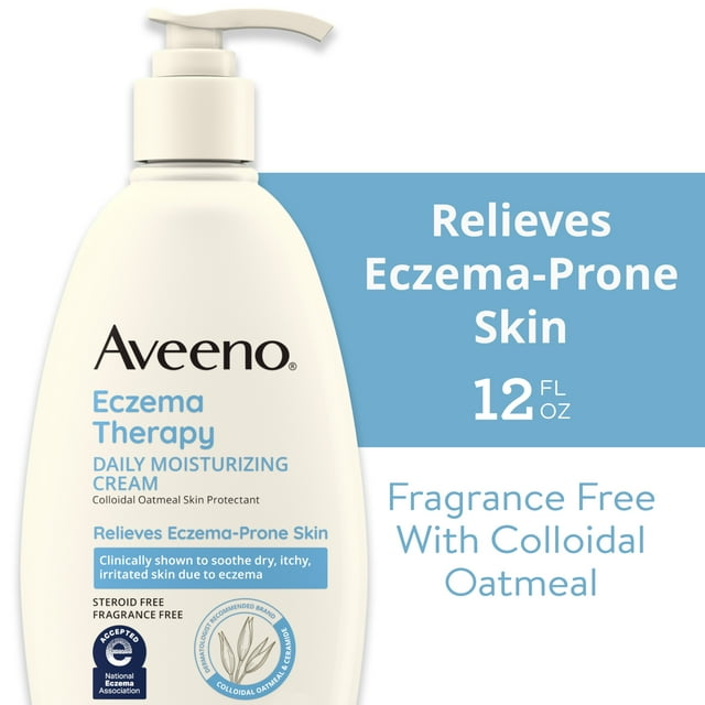Aveeno Eczema Therapy Daily Soothing Body Cream, SteroidFree, 12 oz