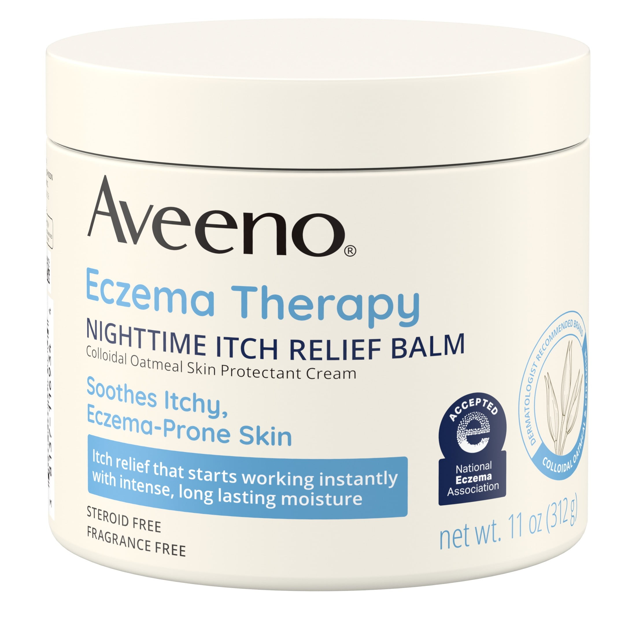 Aveeno Eczema Therapy Nighttime Itch Relief Balm, Fragrance-free 11 oz