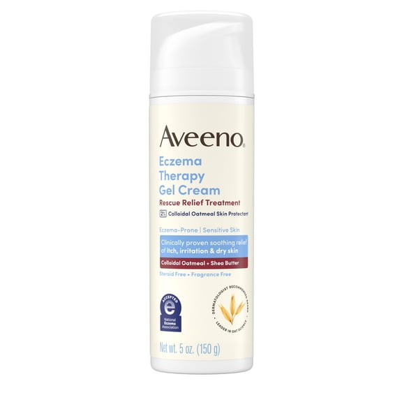 Aveeno Eczema Therapy Rescue Relief Treatment Gel Cream, 5.0 oz