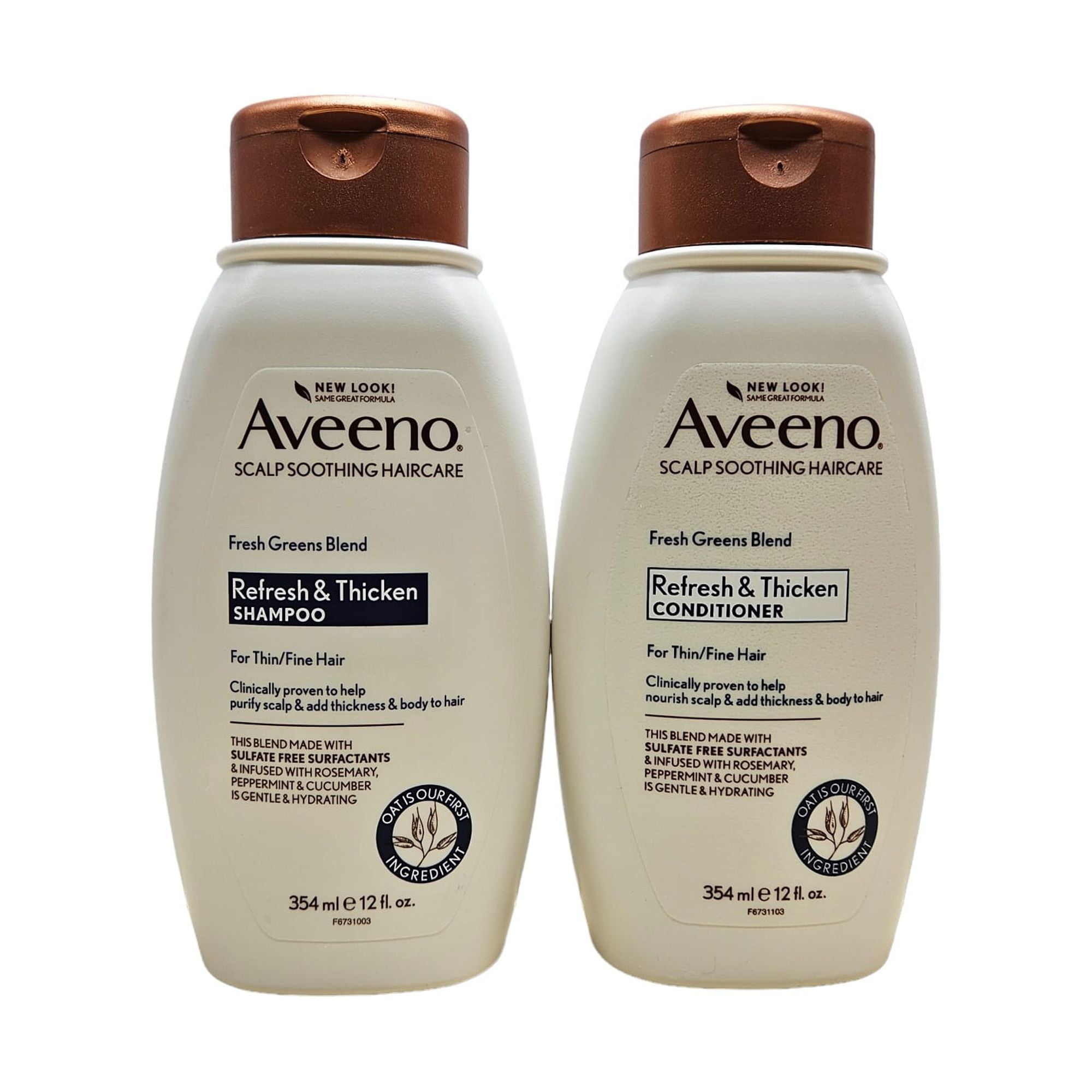 Aveeno Fresh Greens Blend Natural Volumizing Shampoo & Conditioner for