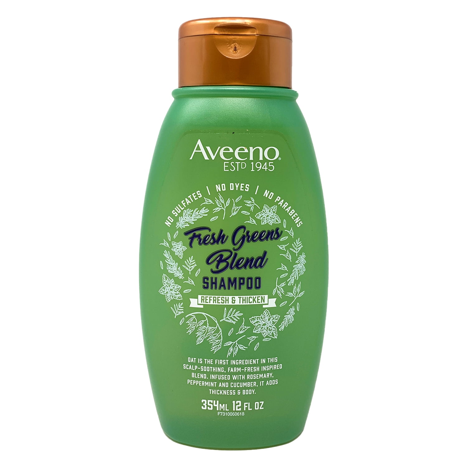 Aveeno Fresh Greens Blend Volumizing Shampoo, Rosemary Peppermint
